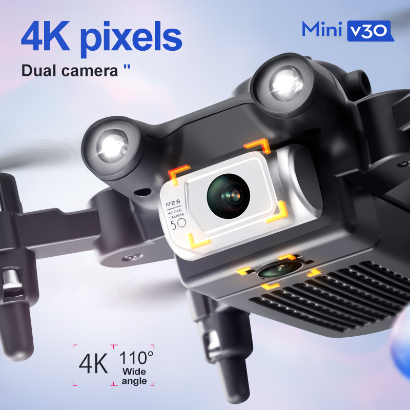 Drone FPV Mini V30 WiFi, Quadc - Drone Lidar ulasan dan harga