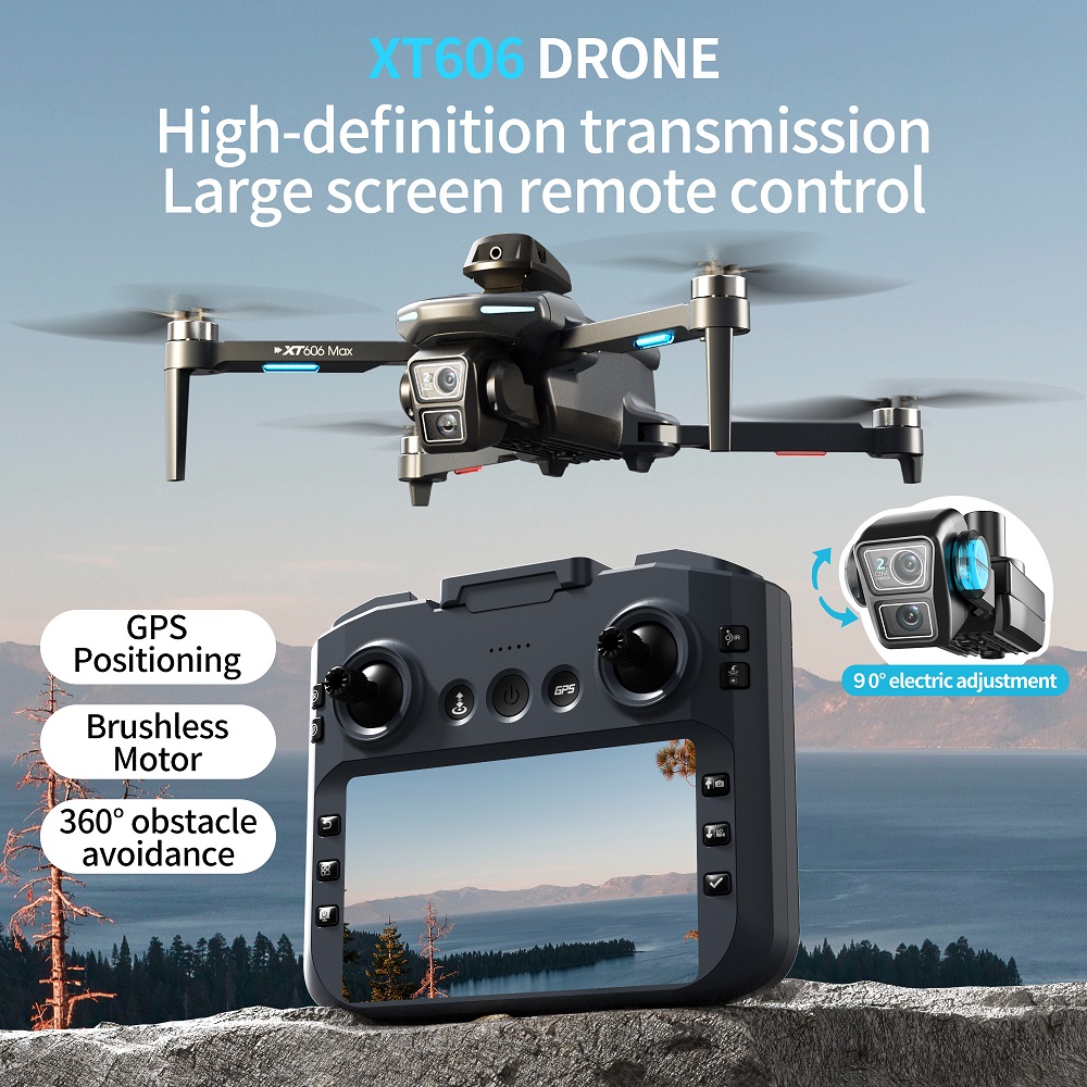 Drone XT606 MAX 3 baterai, Kam - Drone Multispectral ulasan dan harga