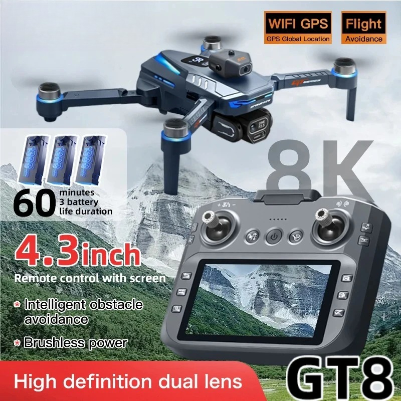 Drone GT8 Original 8K Profesio - Drone Multispectral ulasan dan harga