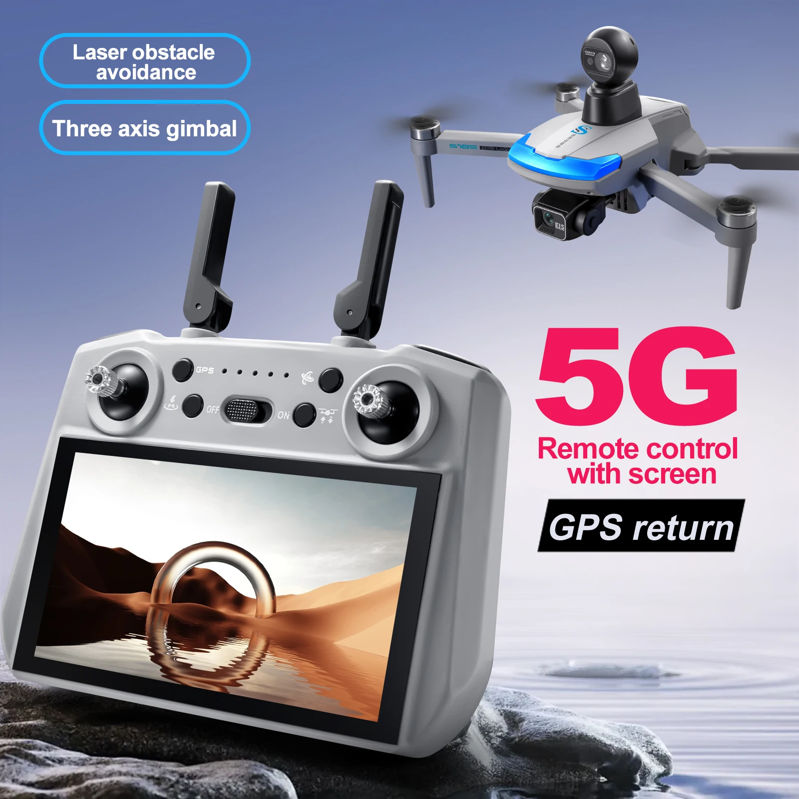 S185 Drone Profesional 2.7K HD - Drone Multispectral ulasan dan harga